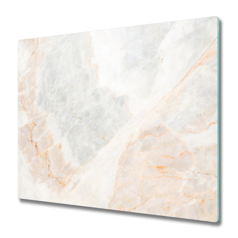 Sklenená doska na krájanie Béžový mramor