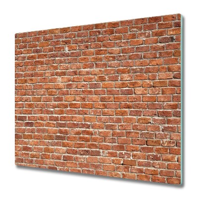 Sklenená doska na krájanie Stará tehlová stena