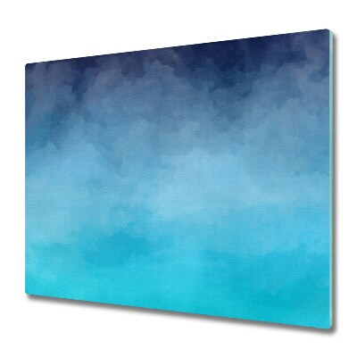 Sklenená doska na krájanie Modrý dym