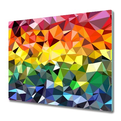 Doska na krájanie Pozadie dúhových trojuholníkov