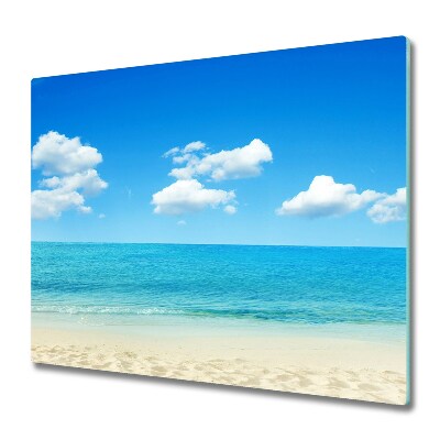 Sklenená doska na krájanie Krásna pláž