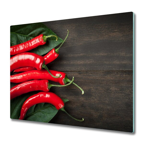 Doska na krájanie Chilli papričky na doske