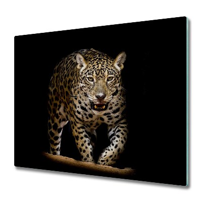 Doska na krájanie Jaguár na čiernom pozadí