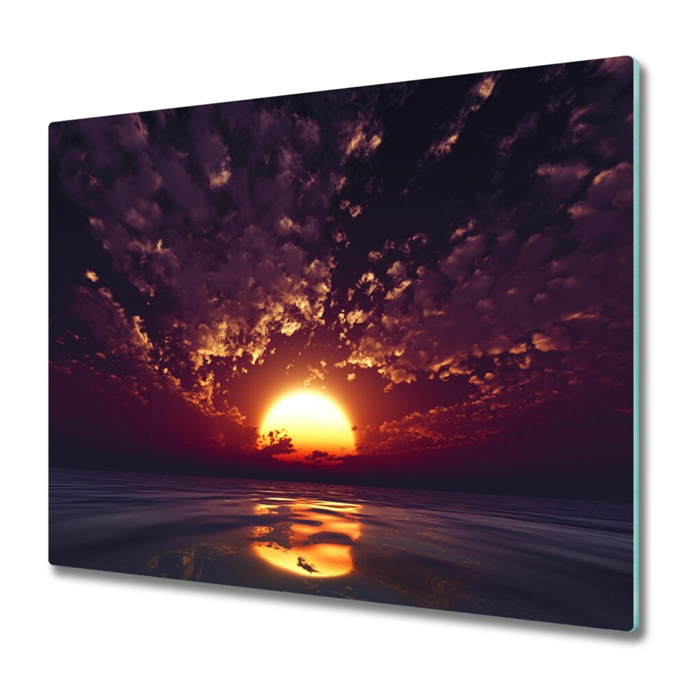 Sklenená doska na krájanie Magický západ slnka