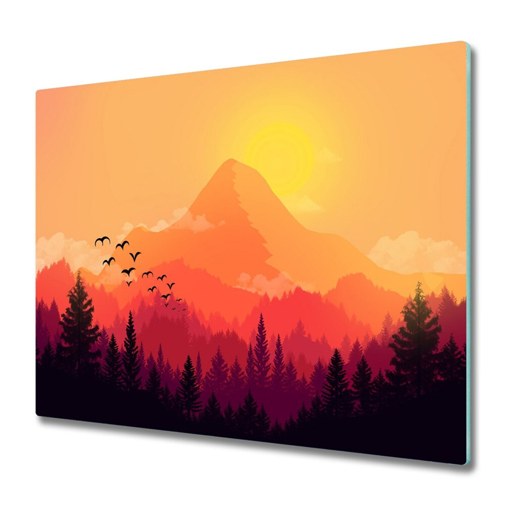 Doska na krájanie Oranžová horská krajina