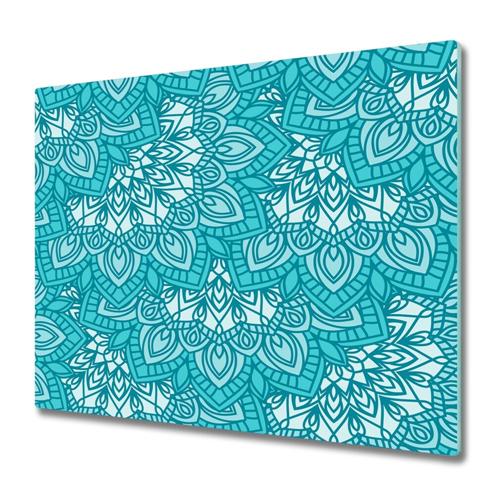 Doska na krájanie Modrá mandala kvetinové ornamenty,