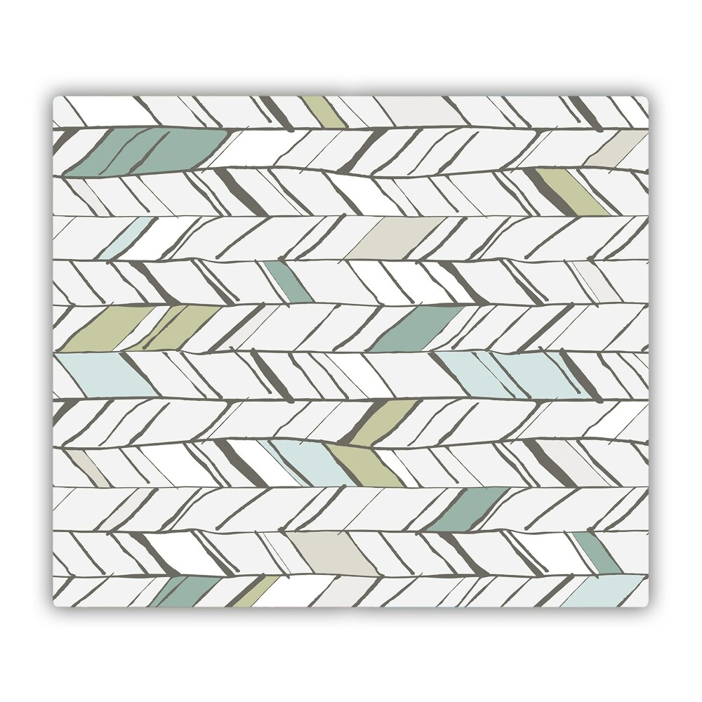 Sklenená doska na krájanie Jasne zelená rybia kocka