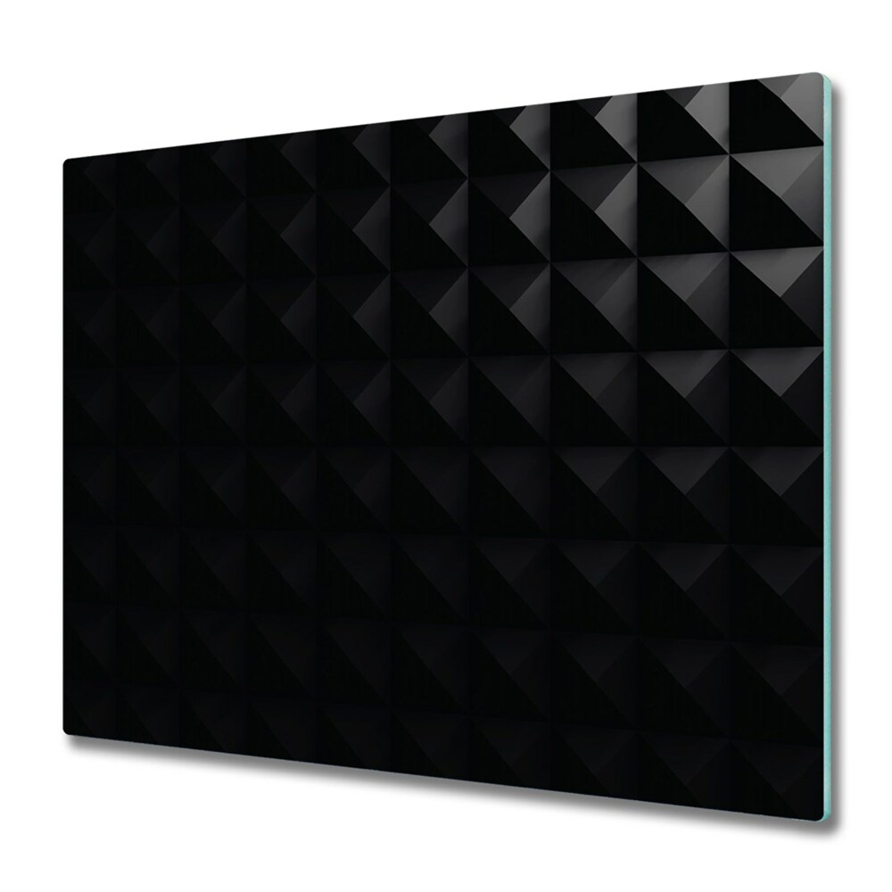 Sklenená doska na krájanie Čierne vypuklé pozadie