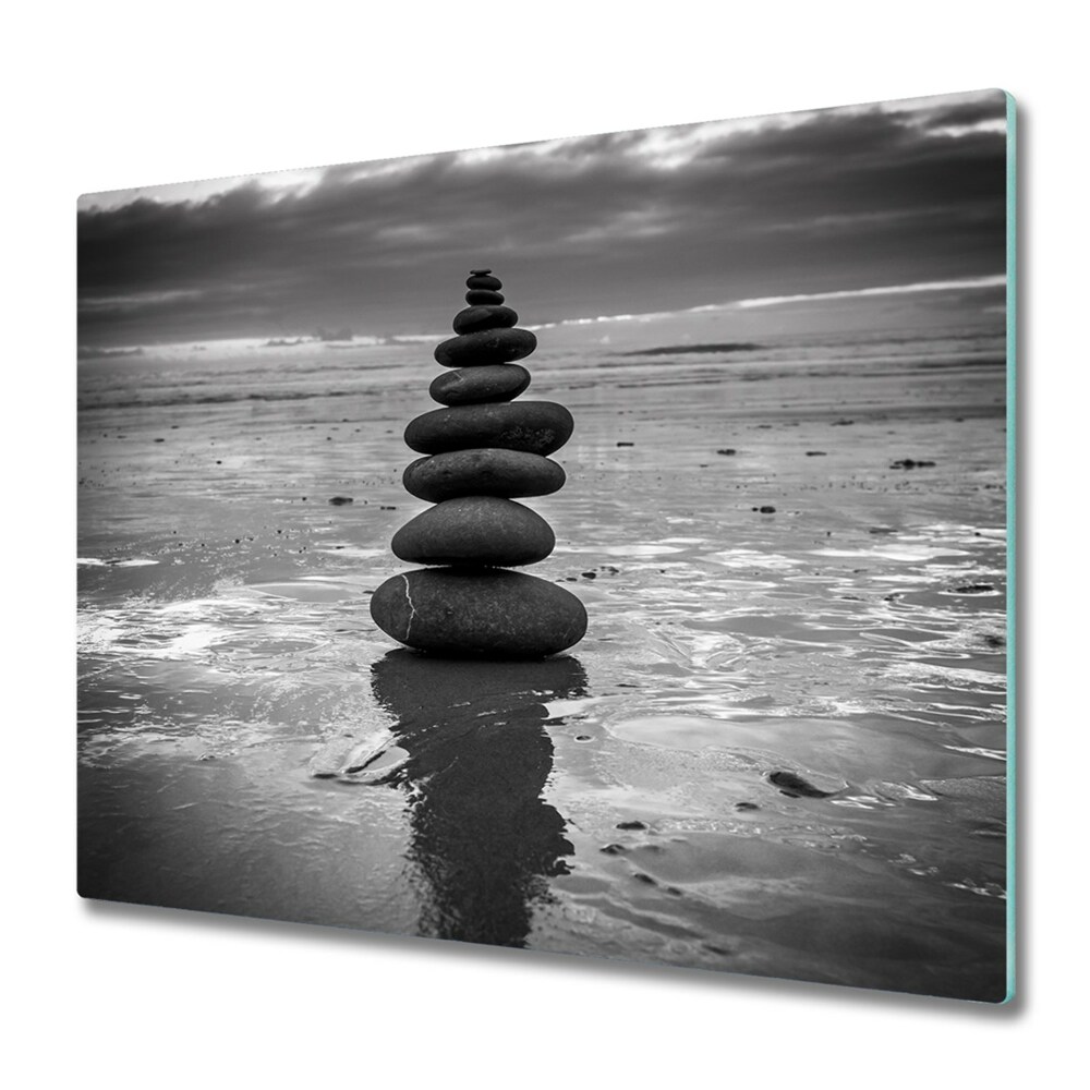 Sklenená doska na krájanie Veža zo zenových kameňov