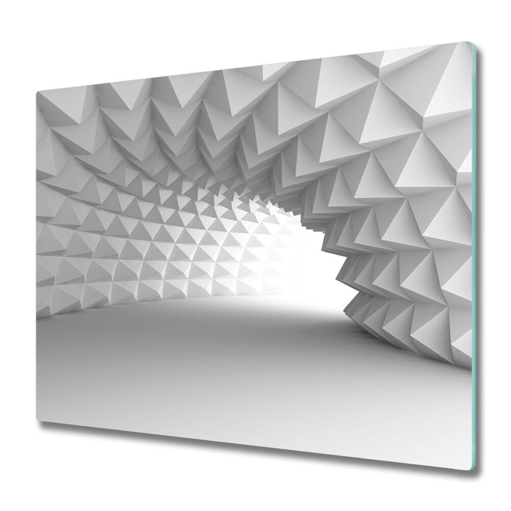 Doska na krájanie Abstraktné biele tunelové trojuholníky
