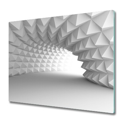 Doska na krájanie Abstraktné biele tunelové trojuholníky