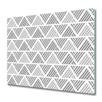 Sklenená doska na krájanie Geometrické pozadie s trojuholníkmi a pruhmi