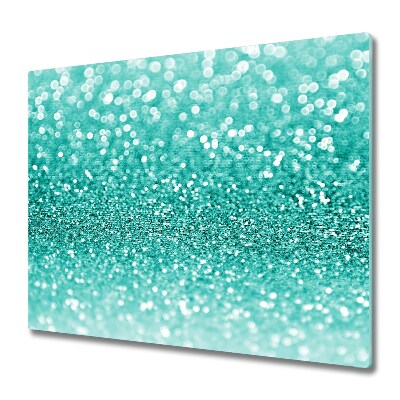 Sklenená doska na krájanie Tyrkysový brokát