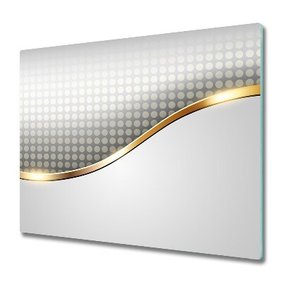 Sklenená doska na krájanie Abstraktná zlatá línia