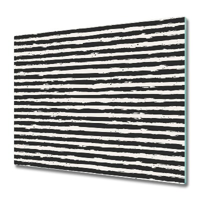 Doska na krájanie Čierne a biele jemné prúžky