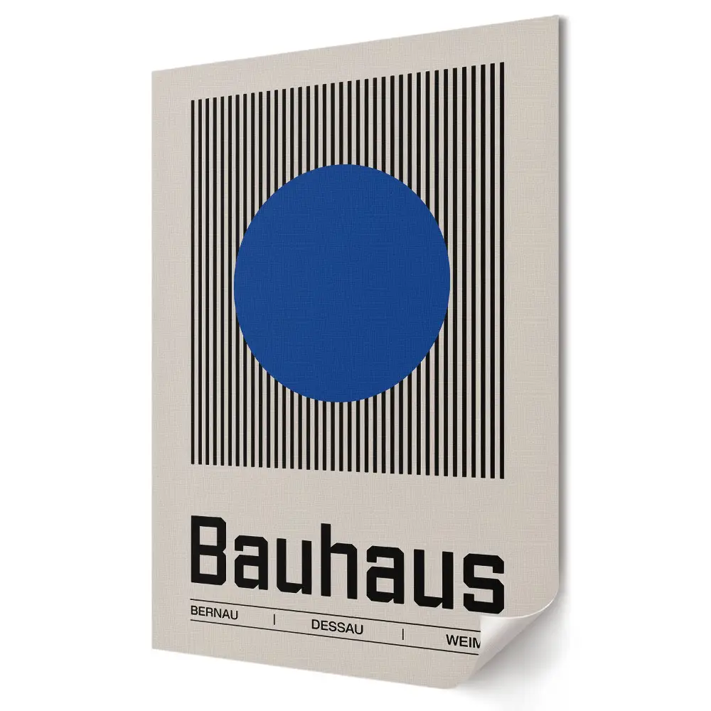 Retro plagát Bauhaus s motívom minimalizmu a geometrie