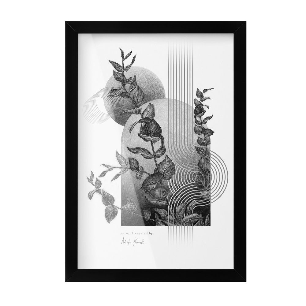 Fotorámček na stenu čierna 20x30 cm