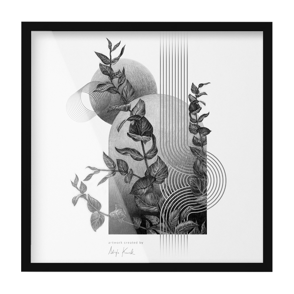 Fotorámček čierna 50x50 cm