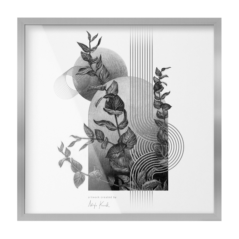 Fotorámček strieborná 50x50 cm