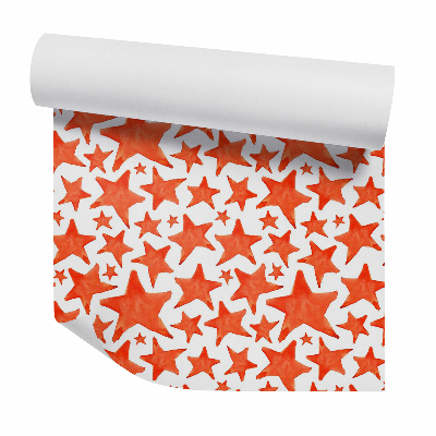 Tapeta na stenu Červené maľované hviezdy