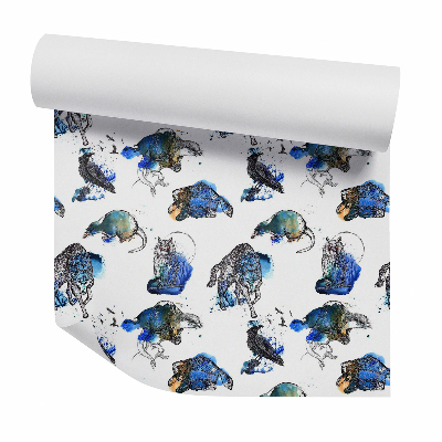 Tapeta na stenu Lesné maľované zvieratá