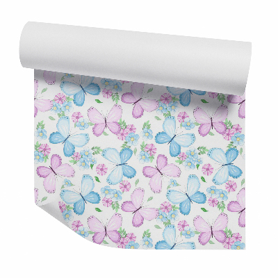 Tapeta Farebné motýle medzi kvetmi