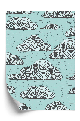 Tapeta na stenu Jemný vzor mrakov na modrej oblohe