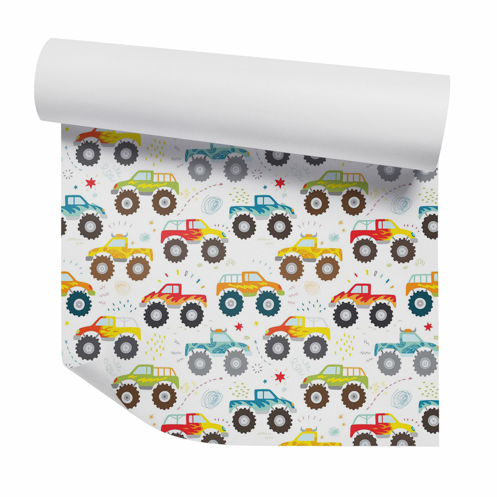 Tapeta Farebné súťaže monster truckov