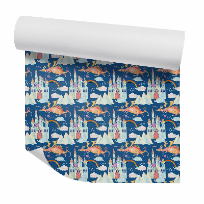 Tapeta na stenu Rozprávkový hrad a drak