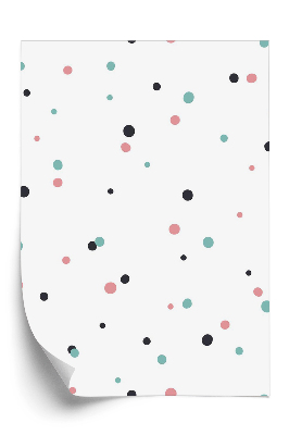 Tapeta Bodky na bielom pozadí