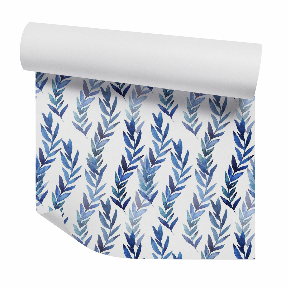 Tapeta na stenu Modré vertikálne listy abstraktné