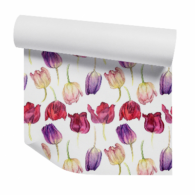 Tapeta na stenu Farebné dekoratívne tulipány