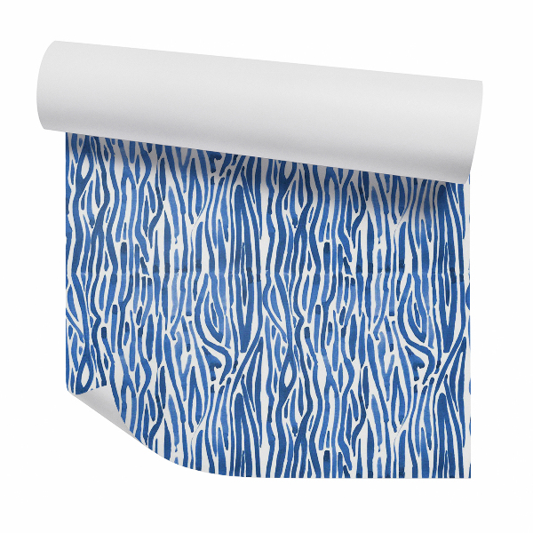 Tapeta na stenu Modrá abstraktná zebra