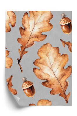 Tapeta Listy a žalude