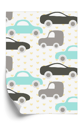 Tapeta Autá na bielom pozadí