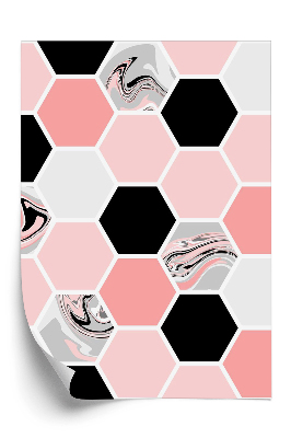 Tapeta na stenu Šesťuholníkový vzor