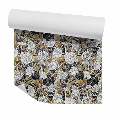 Tapeta na stenu Kvetinové abstrakčné skice