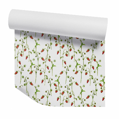 Tapeta Kvitnúce jahody na stonkách