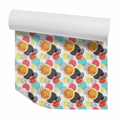 Tapeta Pomaranče a citróny medzi bodkami