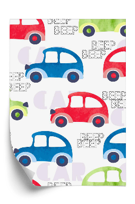 Tapeta na stenu Farebné autá