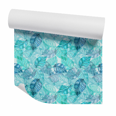 Tapeta na stenu Abstraktné modré listy