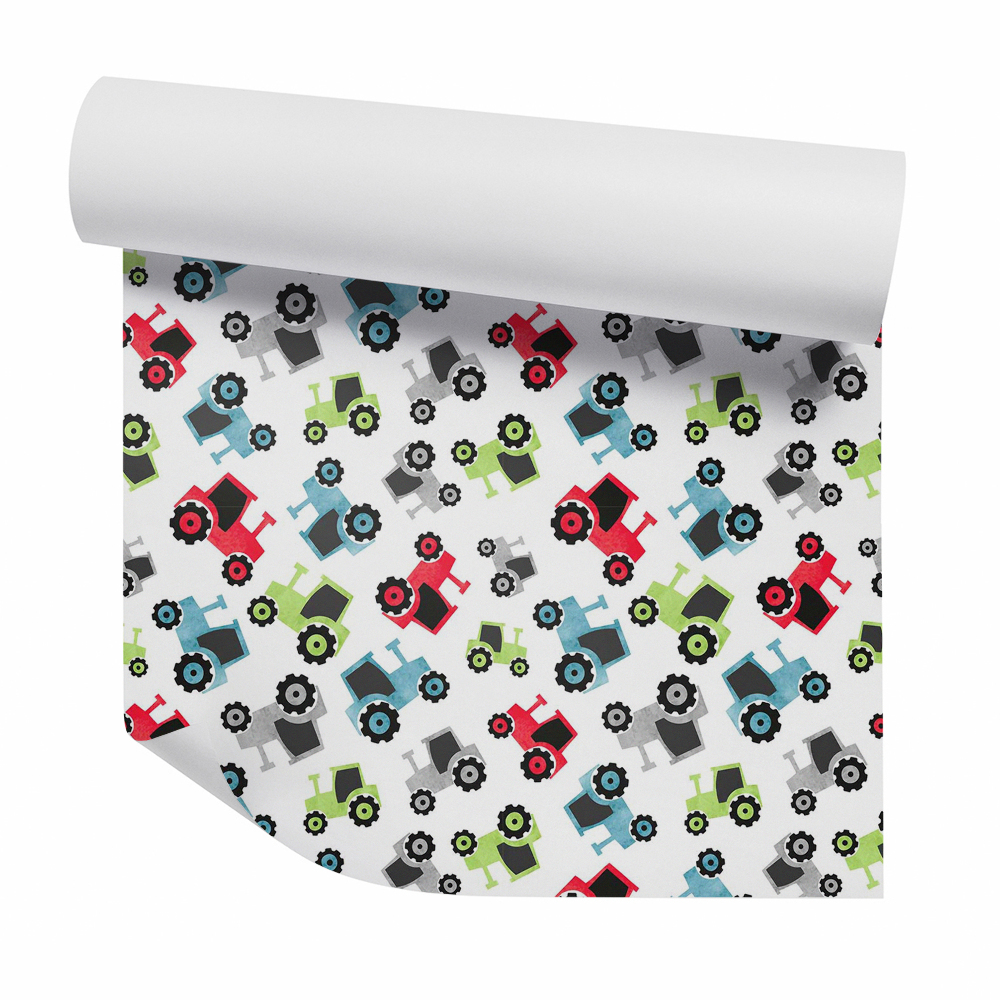 Tapeta na stenu Traktory poľnohospodárske hračky farebné