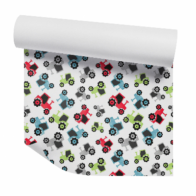 Tapeta na stenu Traktory poľnohospodárske hračky farebné