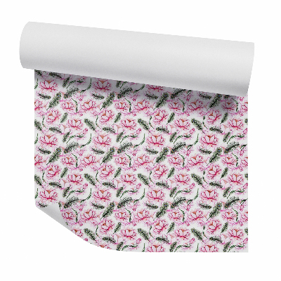 Tapeta na stenu Ružové kvety medzi listami