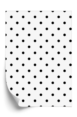 Tapeta Čierne bodky na bielom pozadí