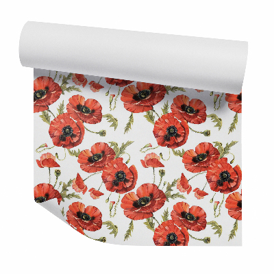 Tapeta na stenu Červené kvitnúce maky