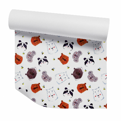 Tapeta Geometrické kresby lesných zvierat