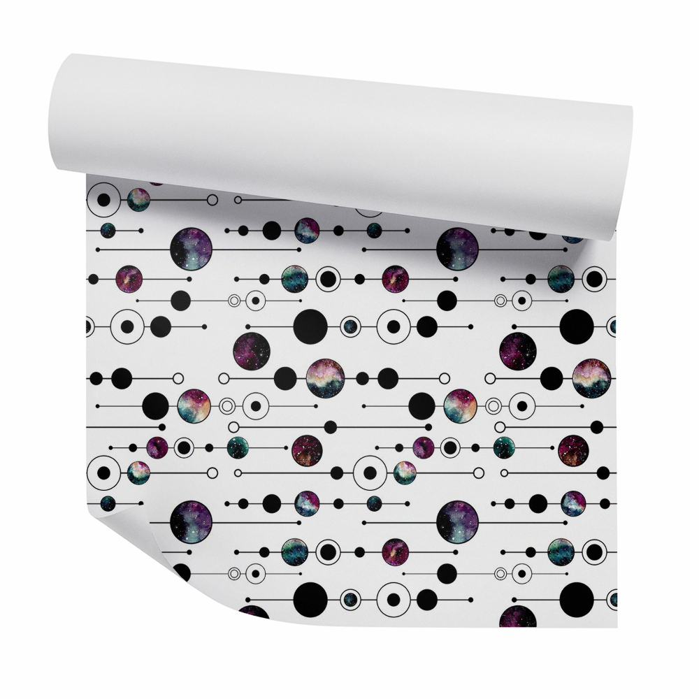 Tapeta na stenu Kozmos v geometrických tvaroch