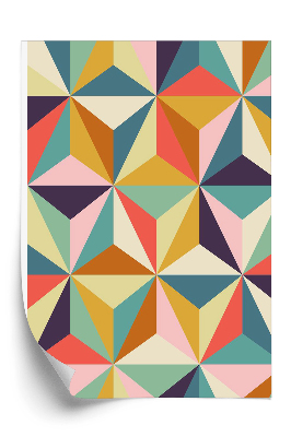 Tapeta na stenu Retro geometrický vzor