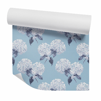 Tapeta na stenu Abstraktné modré hortenzie